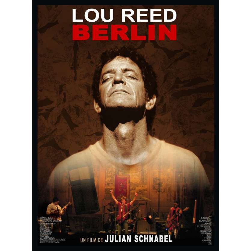 LOU REED BERLIN Affiche 40x60 FR '07 Julian Schnabel Movie Poster