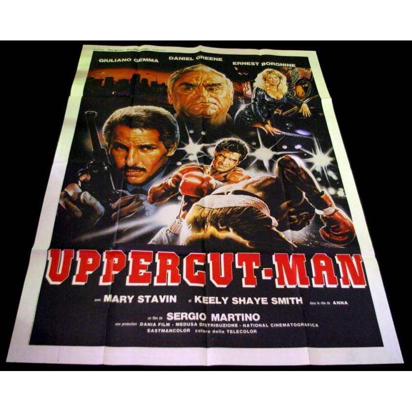 UPPERCUT MAN Affiche 120x160 FR '87 Sergio Martino, Ernest Borgnine