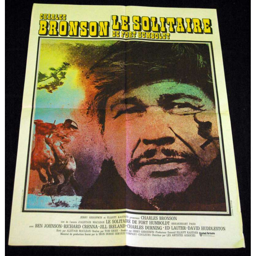 SOLITAIRE DE FORT HUMBOLDT Affiche 60x80 FR '75 Charles Bronson