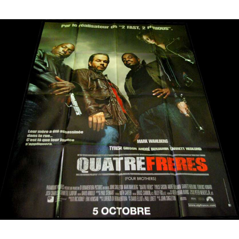 QUATRE FRERES Affiche 120x160 FR '05 Mark Wahlberg, John Singleton