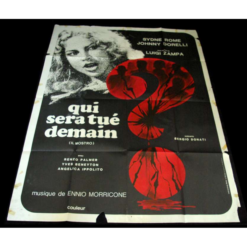 QUI SERA TUE DEMAIN Affiche 120x160 FR '77 Il Mostro, Sergio Donati, Giallo