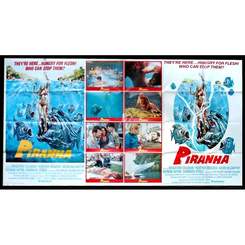 PIRANHAS Affiche du film - 195x104 cm