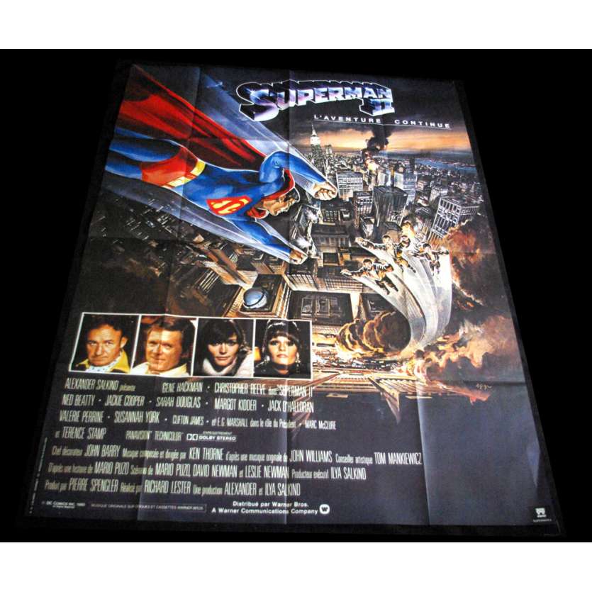 SUPERMAN II Affiche de film 120x160 '80 Christopher Reeves