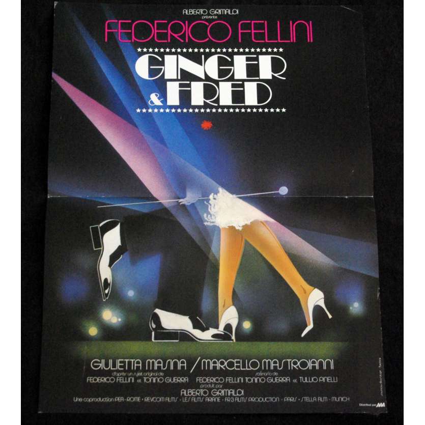 GINGER ET FRED Affiche de film 40x60 '85 Federico Fellini, Mastroiani