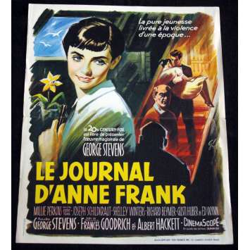 JOURNAL D'ANNE FRANK Affiche de film 45x56 '59 George Stevens