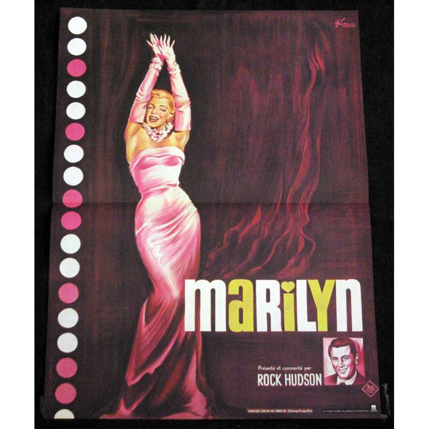 MARYLIN French Movie Poster 15x21 'R70 Marylin Monroe, Rock Hudson