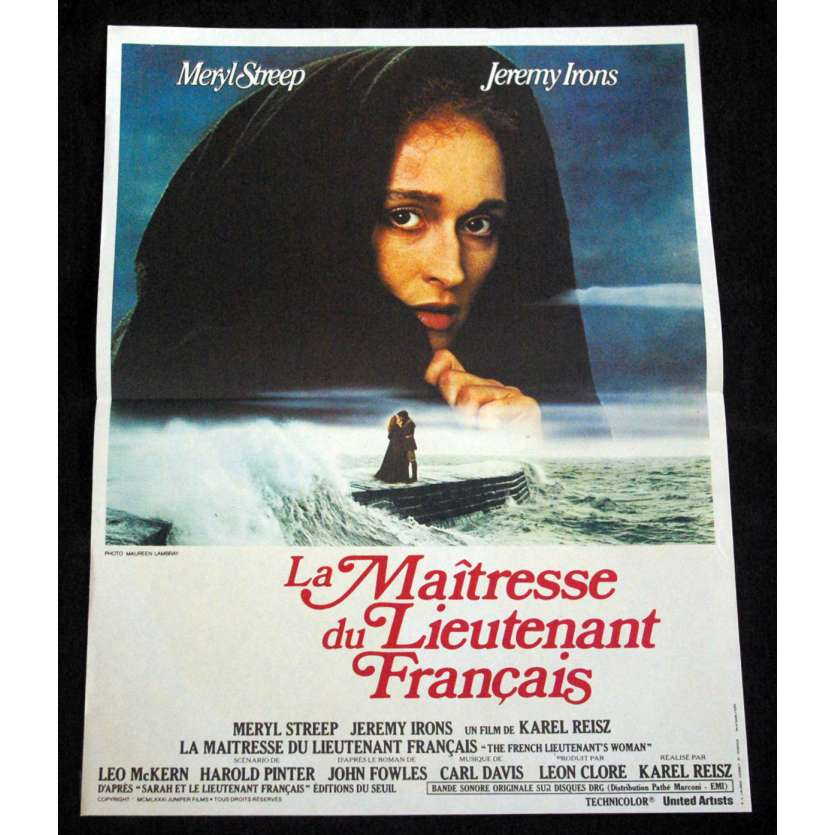 LA MAITRESSE DU LIEUTENANT FRANÇAIS Affiche du film 40x60 '81 Meryl Streep