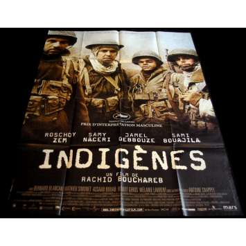 INDIGENES Affiche de film 120x160 - 2006 - Samy Naceri, Rachid Bouchareb