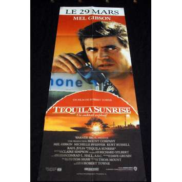 TEQUILA SUNRISE French Movie Poster 23x63- 1988 - Robert Town, Mel Gibson, Michelle Pfeiffer