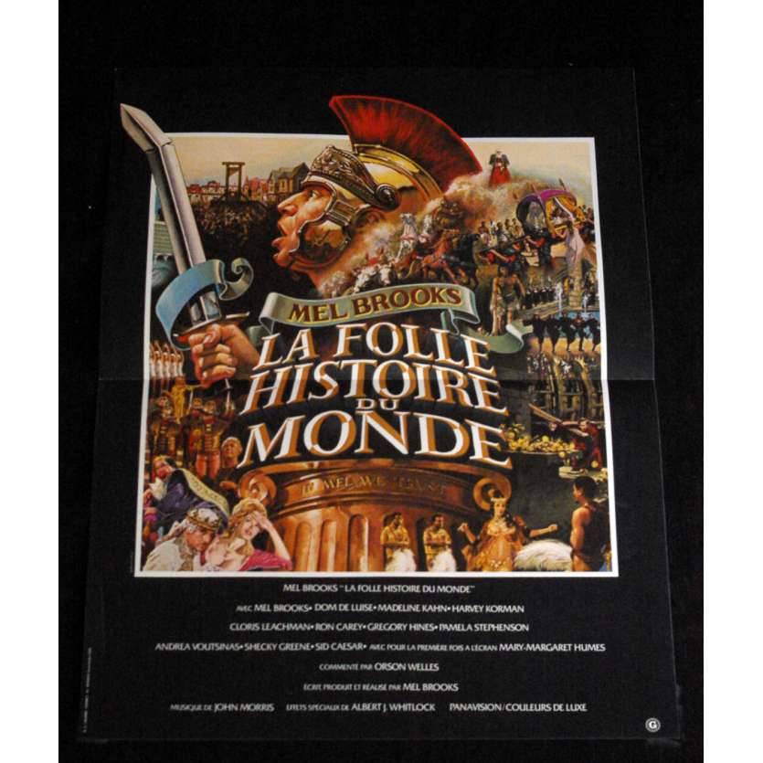 HISTORY OF THE WORLD: PART I French Movie Poster 15x21- 1981 - Mel Brooks, Mel Brooks, Dom DeLuise