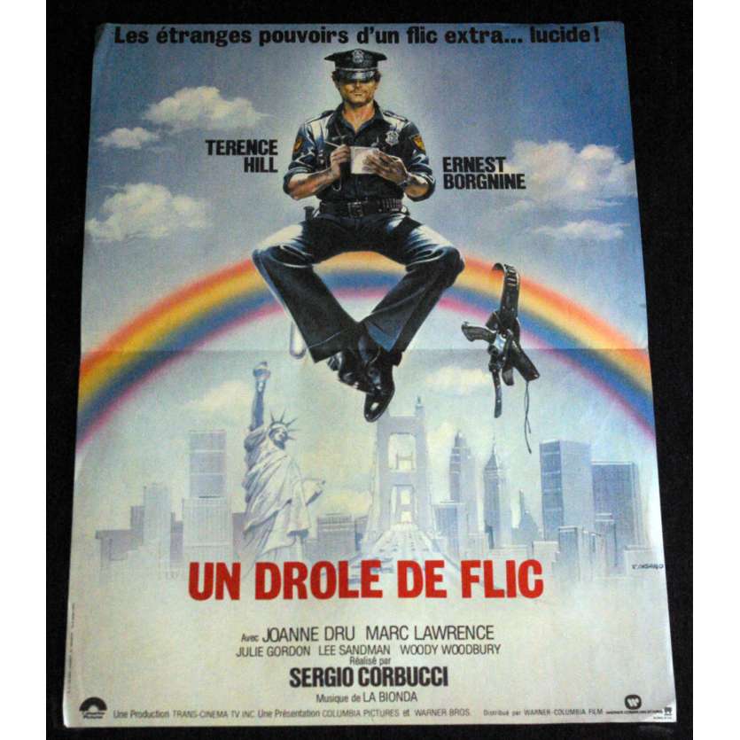 UN DRÔLE DE FLIC Affiche de film 40x60 - 1980 - Terence Hill, Sergio Corbucci