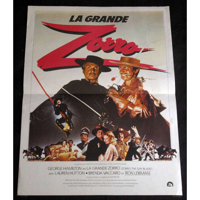 LA GRANDE ZORRO Affiche de film 40x60 - 1981 - Gorge Hamilton, Peter Medak