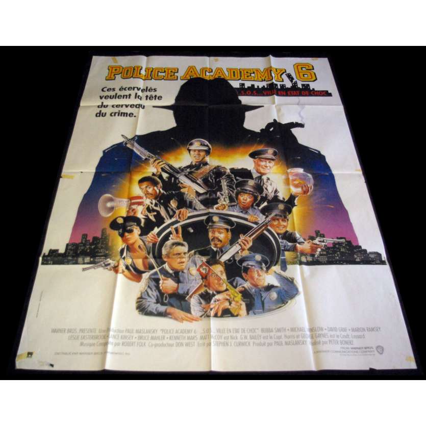 POLICE ACADEMY 6 Affiche de film 120X160 - 1989 -  Peter Bonerz