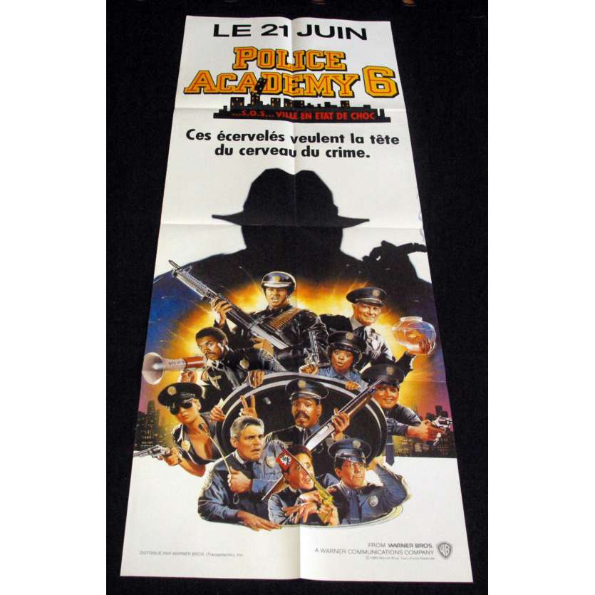 POLICE ACADEMY 7 French Movie Poster 23x63- 1989 - Peter Bonerz, Bubba Smith