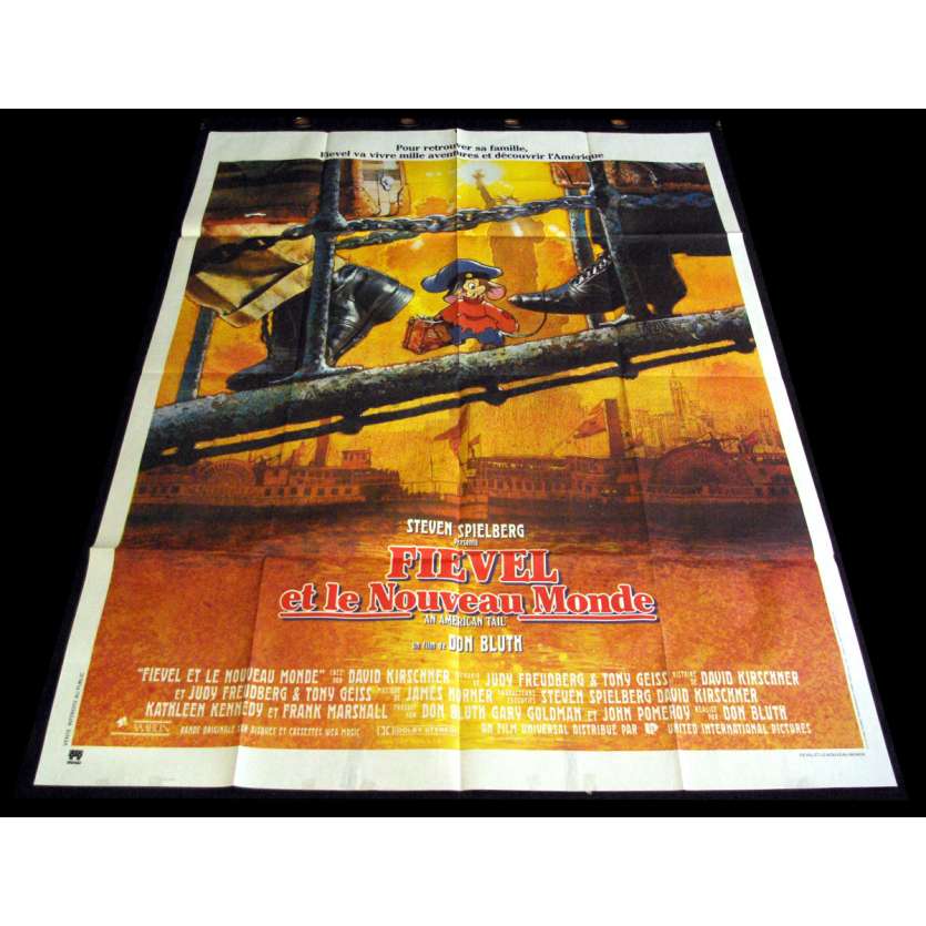 FIEVEL ET LE NOUVEAU MONDE Affiche de film 120X160 - 1986 -  Don Bluth