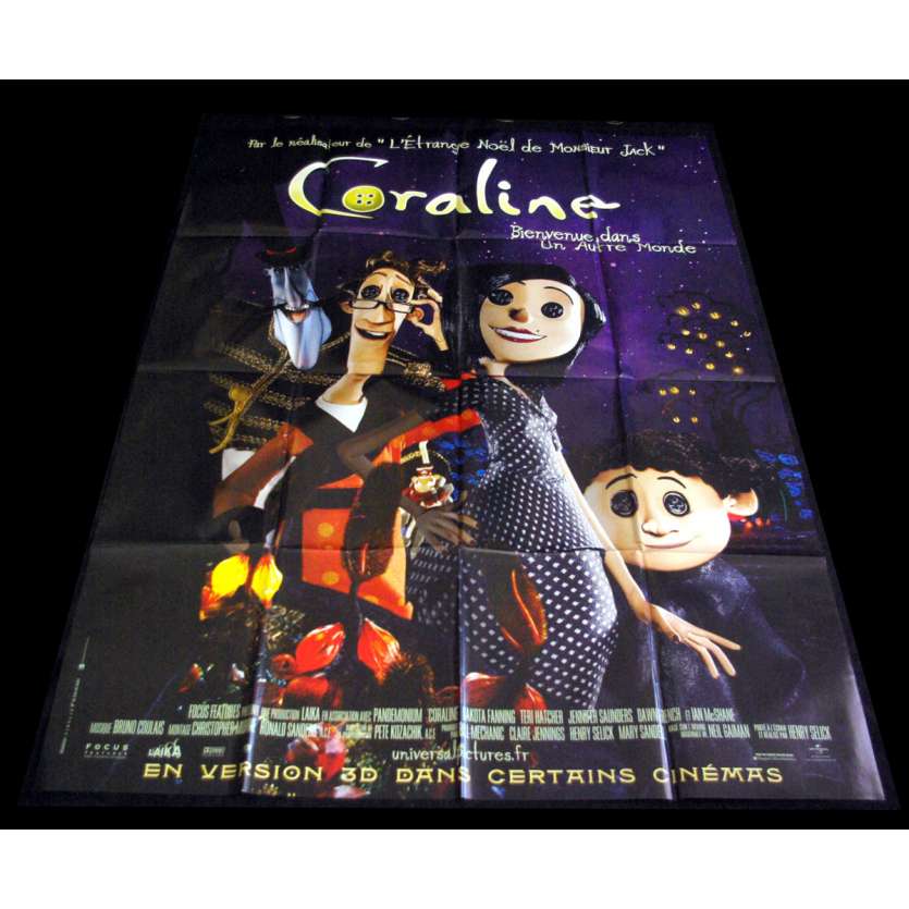 CORALINE Affiche de film 120X160 - 2009 -  Henry Selick