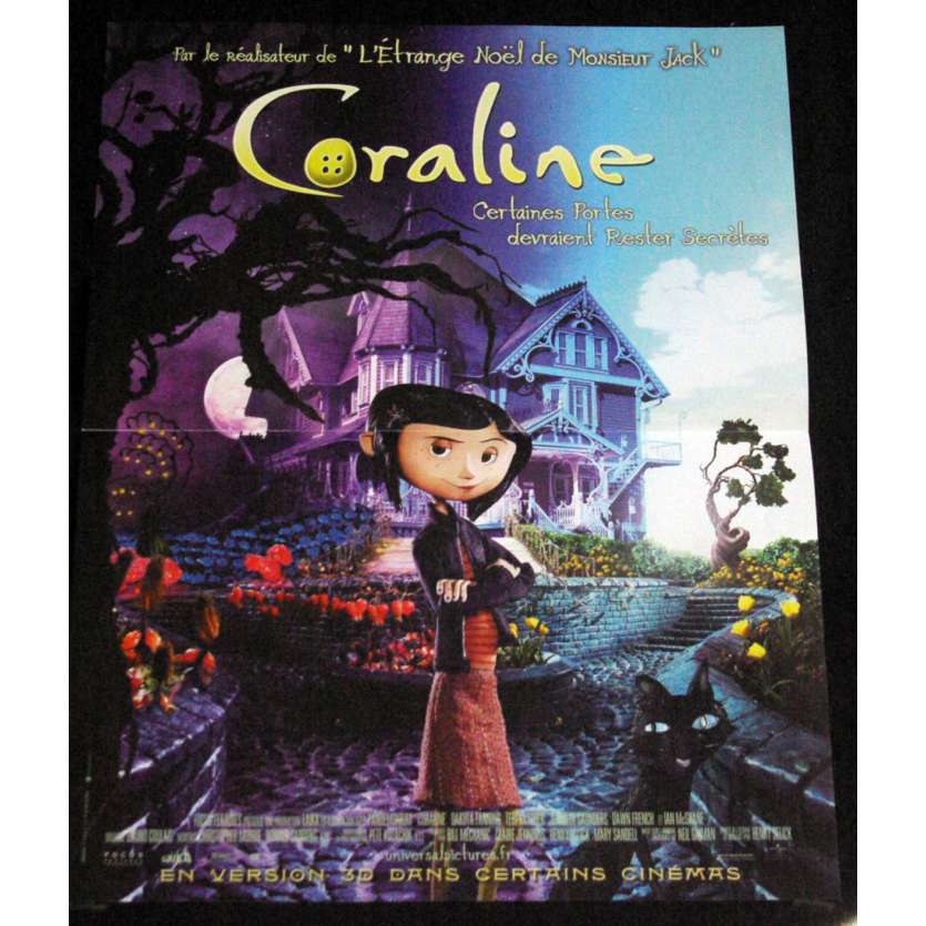 CORALINE French Movie Poster 15x21- 2009 - Henry Selick,