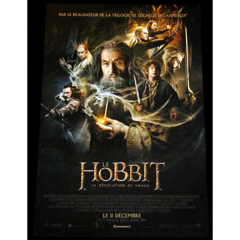 LE HOBBIT 2 Affiche de film 40x60 - 2013 - Ian McKellen, Peter Jackson