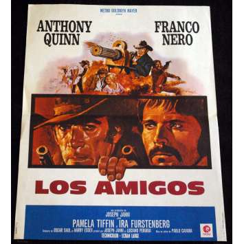 LOS AMIGOS French Movie Poster 15x21- 1974 - Paolo Cavara, Anthony Quinn LOS AMIGOS French Movie Poster 15x21- 1974 - Paolo Cavara, Anthony Quinn