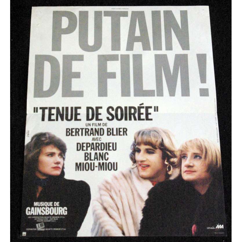 TENUE DE SOIREE Affiche de film 40x60 - 1986 - Michel Blanc, Bertrand Blier