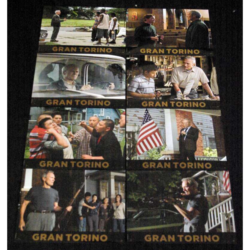 GRAN TORINO French Lobby Cards 9x12- 2008 - Clint Eastwood, Clint Eastwood