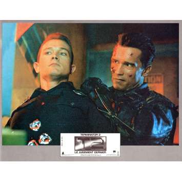 TERMINATOR 2 French Lobby Card 9x12- 1991 - James Cameron, Arnold Schwarzenegger