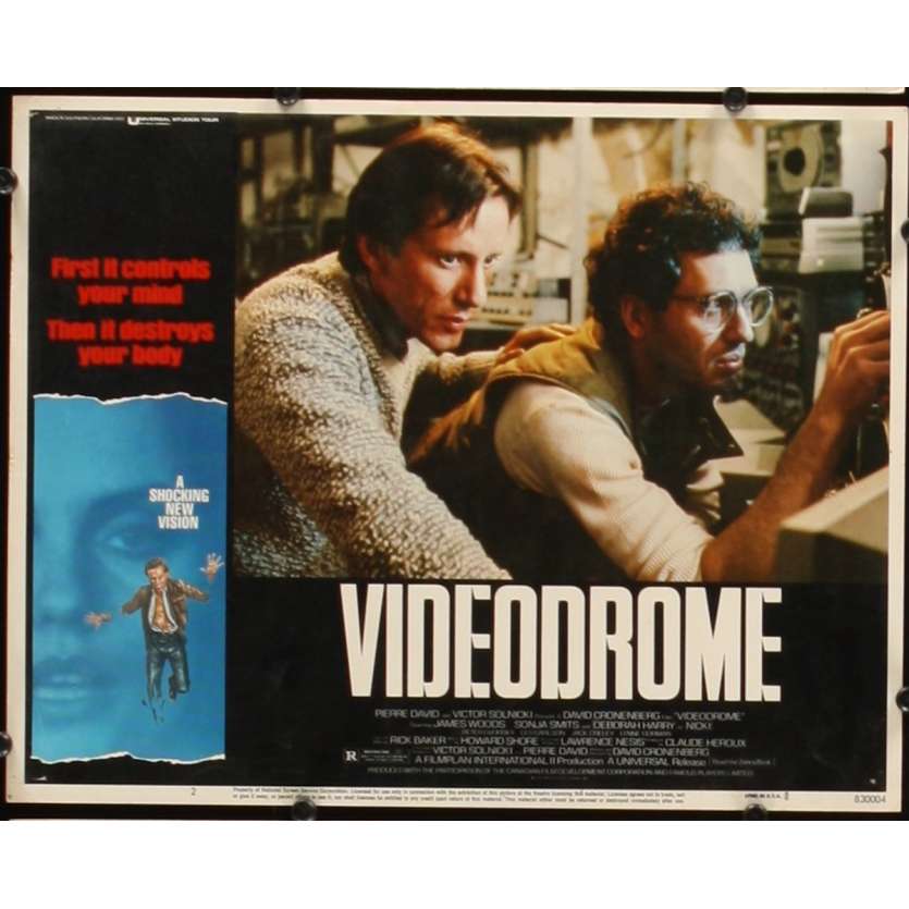 VIDEODROME US Lobby Card 11x14- 1984 - David Cronenberg, James Woods