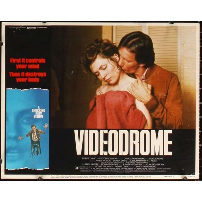 VIDEODROME US Lobby Card 11x14- 1984 - David Cronenberg, James Woods