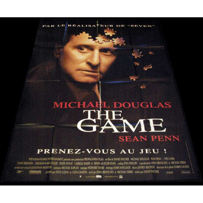 THE GAME Affiche de film  120x160 - 1997 - Michael Douglas, David Fincher
