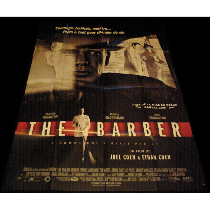 THE BARBER Affiche de film 120x160 - 2001 - Billy Bob Thornton, Ethan Coen