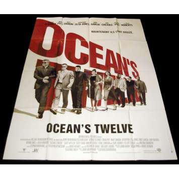 OCEAN'S TWELVE French Movie Poster 47x63- 2004 - Steven Soderbergh, George Clooney