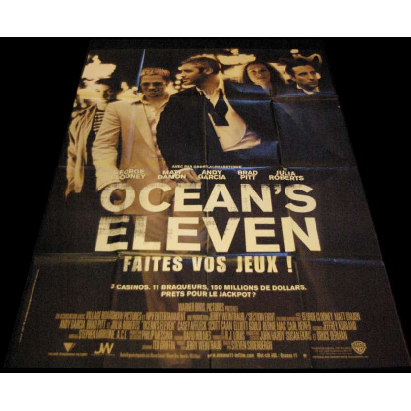 OCEAN'S ELEVEN French Movie Poster 47x63- 2001 - Steven Soderbergh, George Clooney