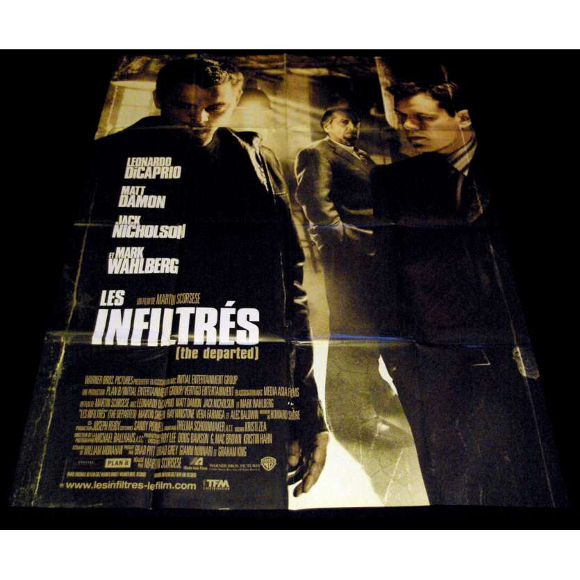 LES INFILTRES Affiche de film 120x160 - 2006 - Leonardo di Caprio, Martin Scorsese