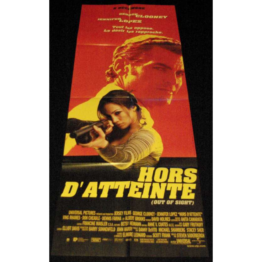 OUT OF SIGHT French Movie Poster 23x63- 1998 - Steven Soderbergh, George Clooney