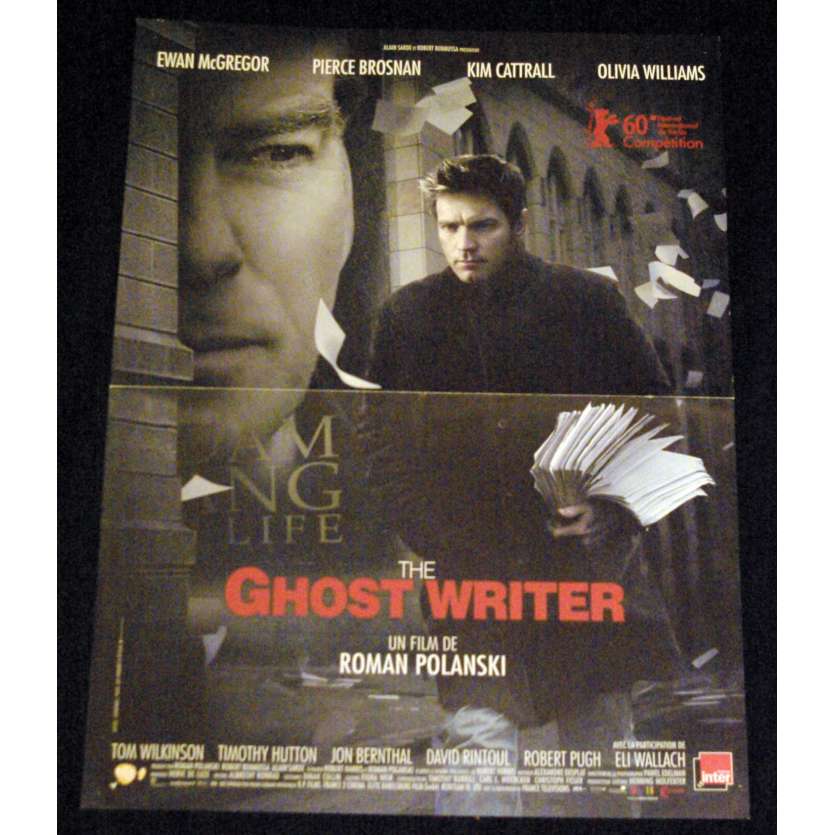 GHOST WRITER Affiche de film 40x60 - 2010 - Ewan McGregor, Roman Polanski