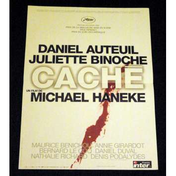 CACHE Affiche de film 40x60 - 2005 - Daniel Auteuil, Michael Haneke