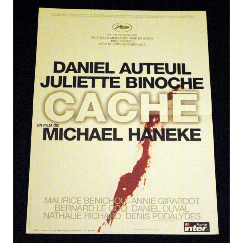 CACHE Affiche de film 40x60 - 2005 - Daniel Auteuil, Michael Haneke