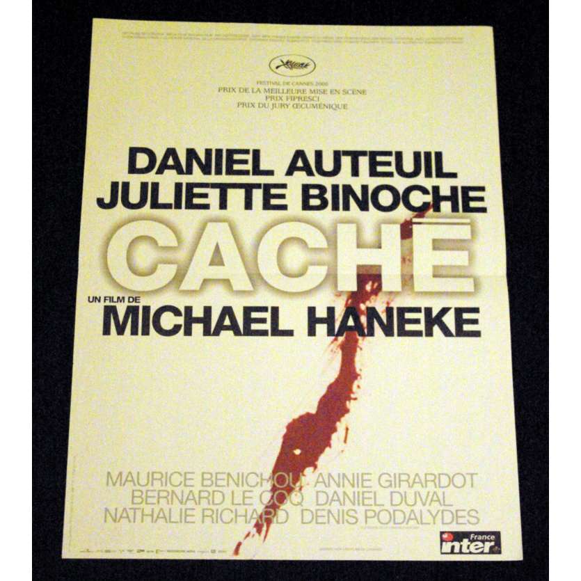 CACHE French Movie Poster 15x21- 2005 - Michael Haneke, Daniel Auteuil