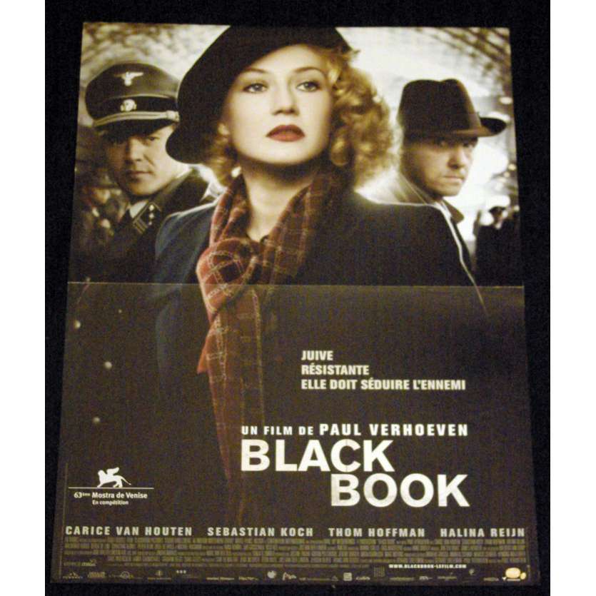 BLACK BOOK Affiche de film 40x60 - 2006 - Carice van Houten, Paul Verhoeven