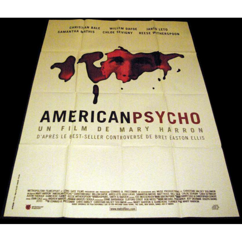 AMERICAN PSYCHO French Movie Poster 47x63- 2000 - Mary Harron, Christian Bale