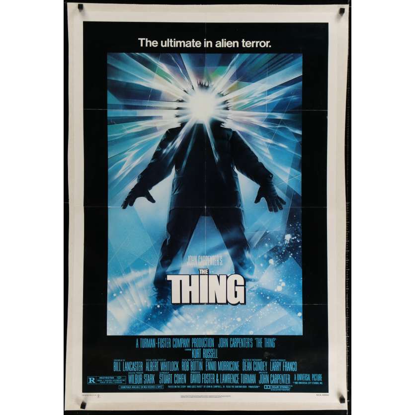 THE THING Affiche US Entoilée '82 John Carpenter Linen Movie Poster