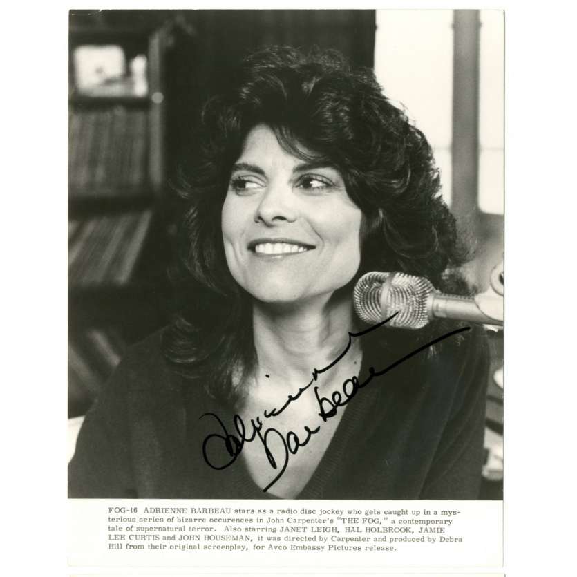 ADRIENNE BARBEAU Photo signée 20x25 - 1980 - Fog, John Carpenter