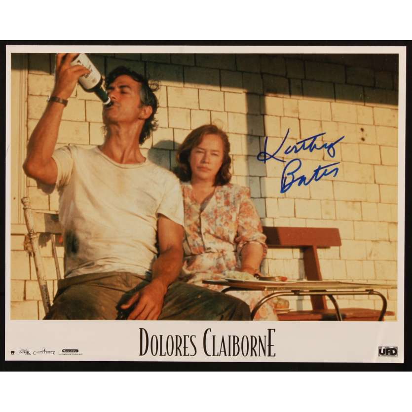 KATHY BATES Signed Lobby Card  11x14 - 1995 - Dolores Clairborne, Stephen King