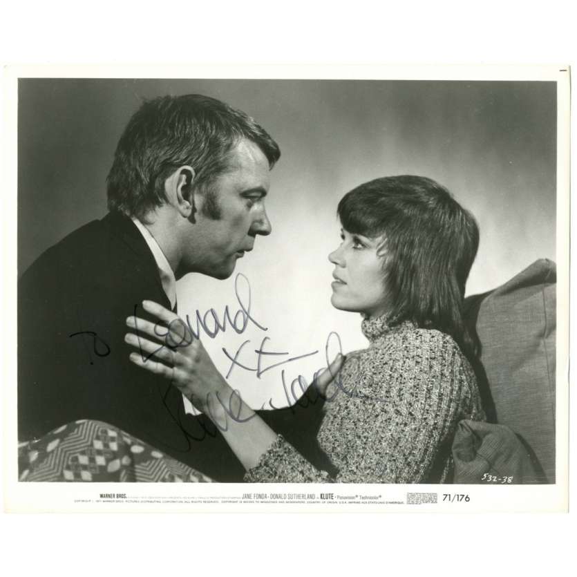 JANE FONDA Signed Still 8x10 - 1971 - Klute, Alan J. Pakula