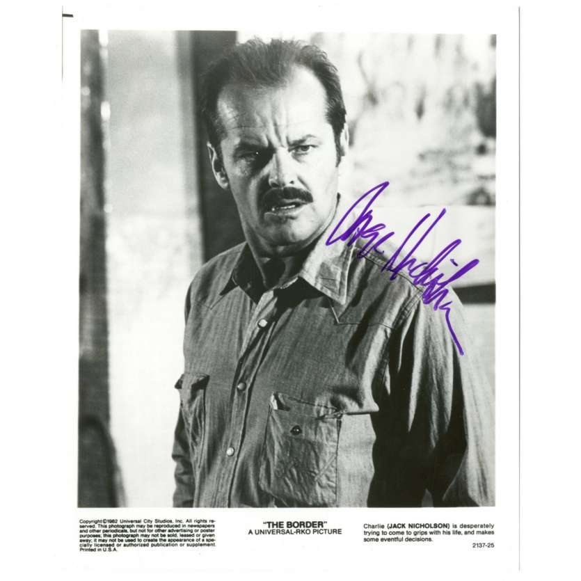 JACK NICKOLSON Signed Still  8x10 - 2001 - Police Frontière,