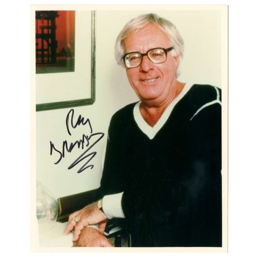 RAY BRADBURY Signed Still  8x10 - 1990 -