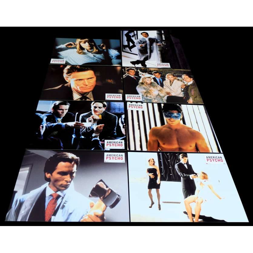 AMERICAN PSYCHO French Lobby Cards 9x12- 2000 - Mary Harron, Christian Bale