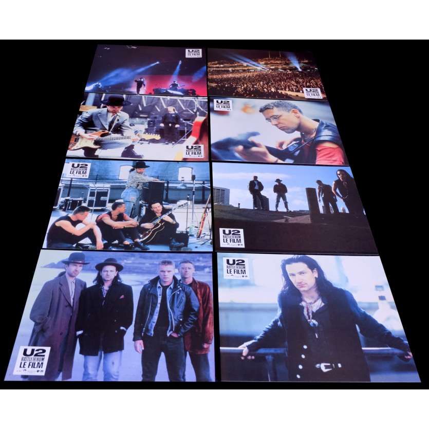 U2 French Lobby Cards 9x12- 1988 - Phil Joanou, Bono