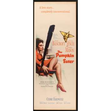 PUMPKIN EATER US Movie Poster Très bon à Excellent état (C7) 14x36 - 1964 - Peter Finch, Anne Bancroft