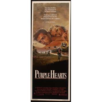 PURPLE HEARTS US Movie Poster Très bon à Excellent état (C7) 14x36 - 1984 - Sidney J. Furie, Ken Wahl